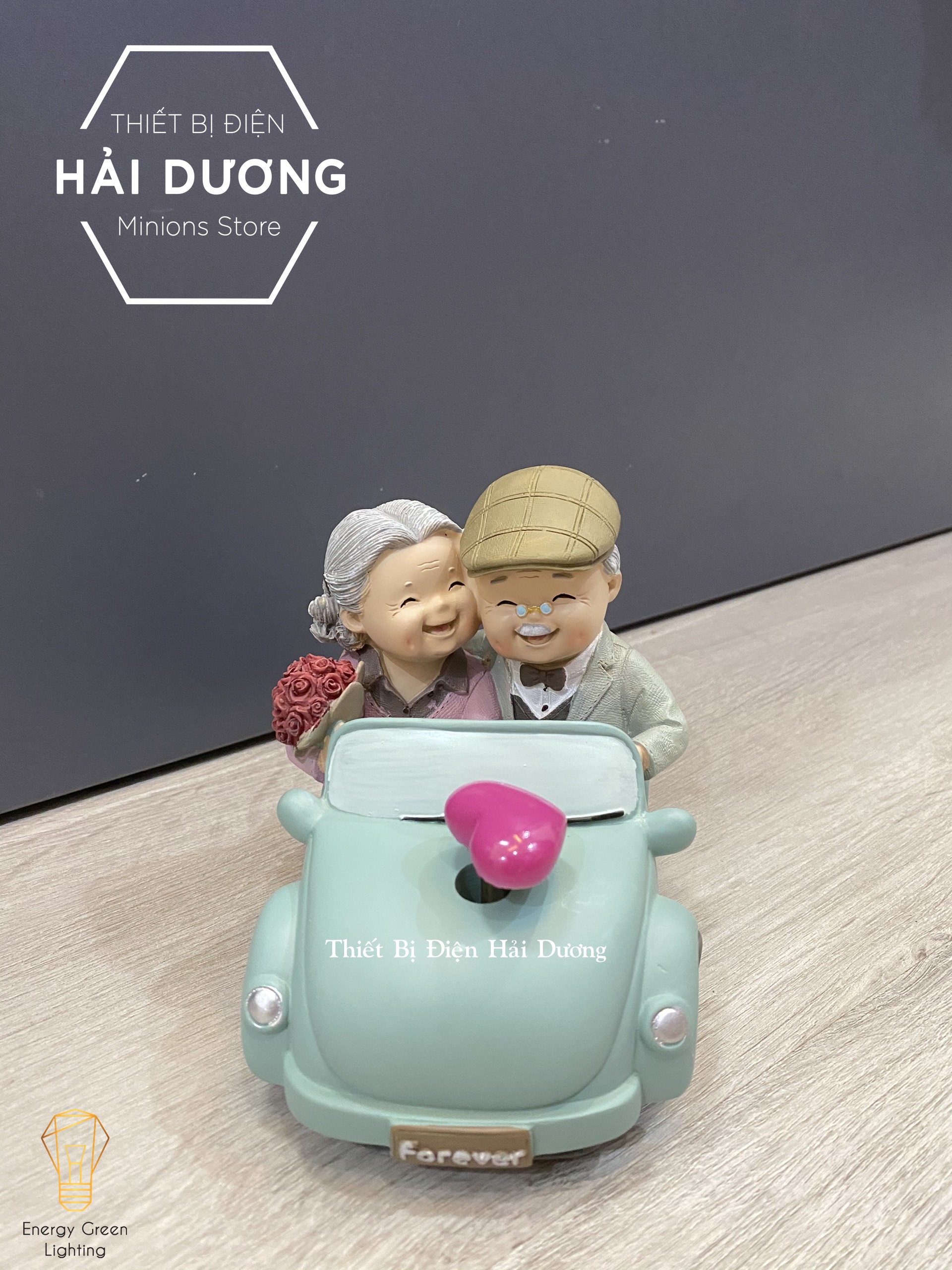 Đèn ngủ trang trí - Mô Hình Ông Bà - Quà tặng ý nghĩa - trang trí căn phòng vintage siêu dễ thương tiết kiệm giá rẻ - Có Video