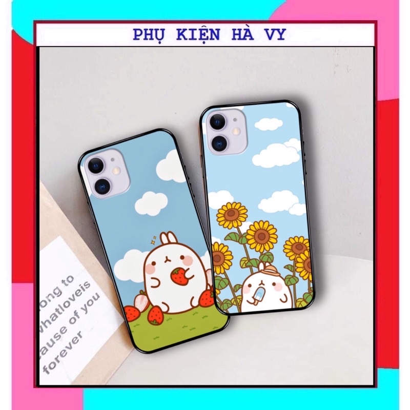 Ốp lưng dành cho iphone hình thỏ dâu tây cute 6/6plus/6s/6splus/7/7plus/8/8plus/x/xr/xs/11/12/pro/max/plus/promax