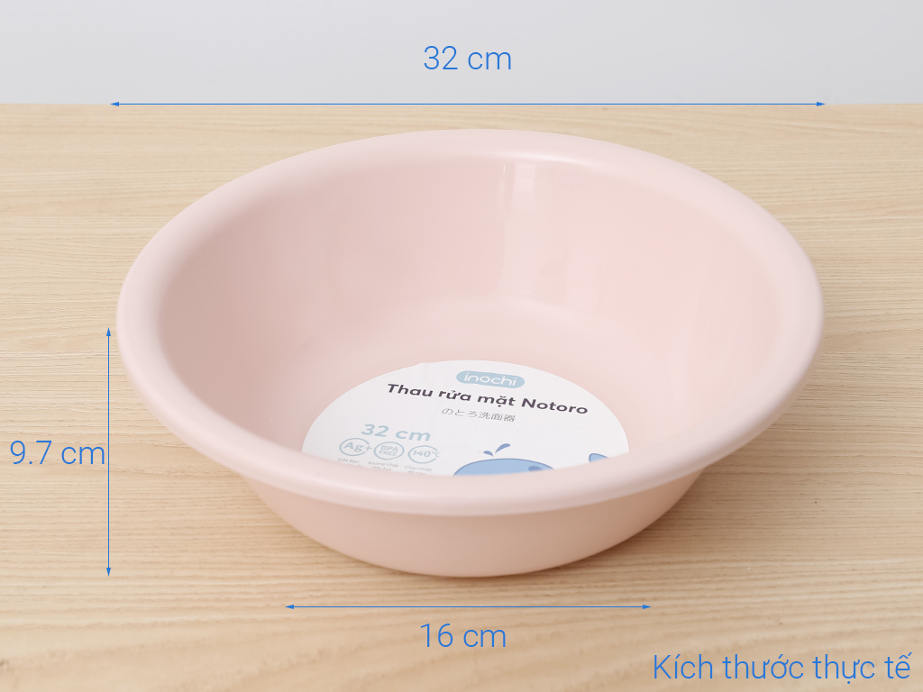 Thau rửa mặt Inochi (32cm) [HCM-Giao hoả tốc 2h]