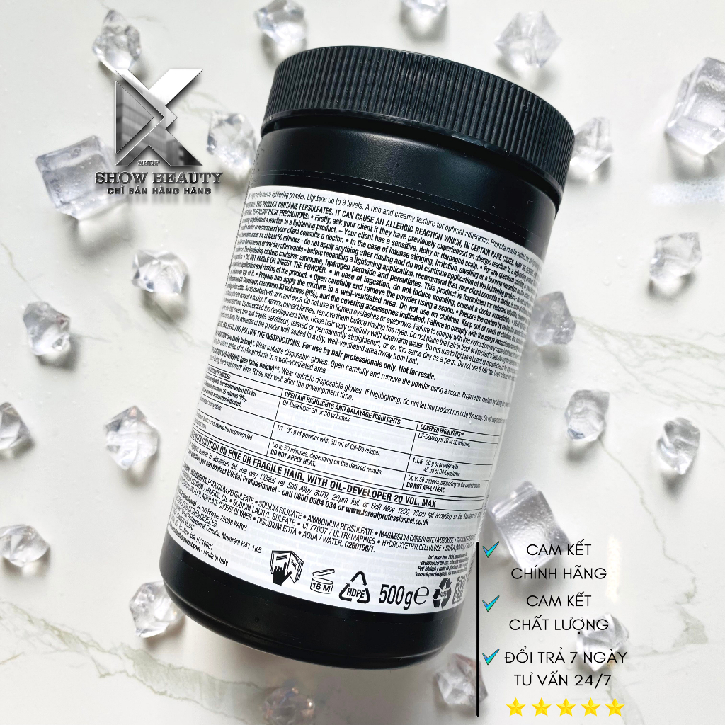 Bột Tẩy Tóc Loreal Nâng Sáng Tóc Lên Đến 9 Cấp Độ - Loreal Professionnel
