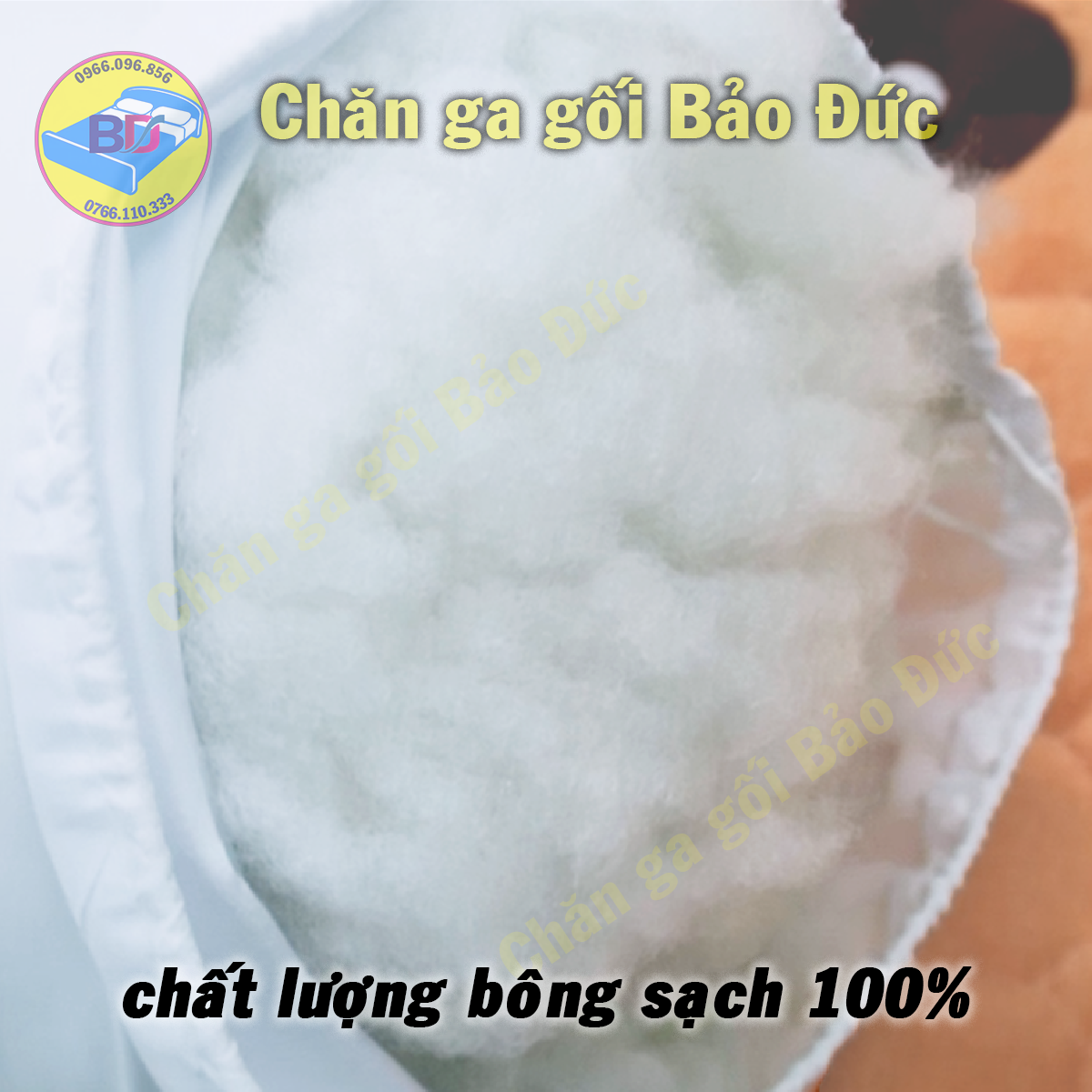 ruột gối ôm, bông gòn tinh khiết