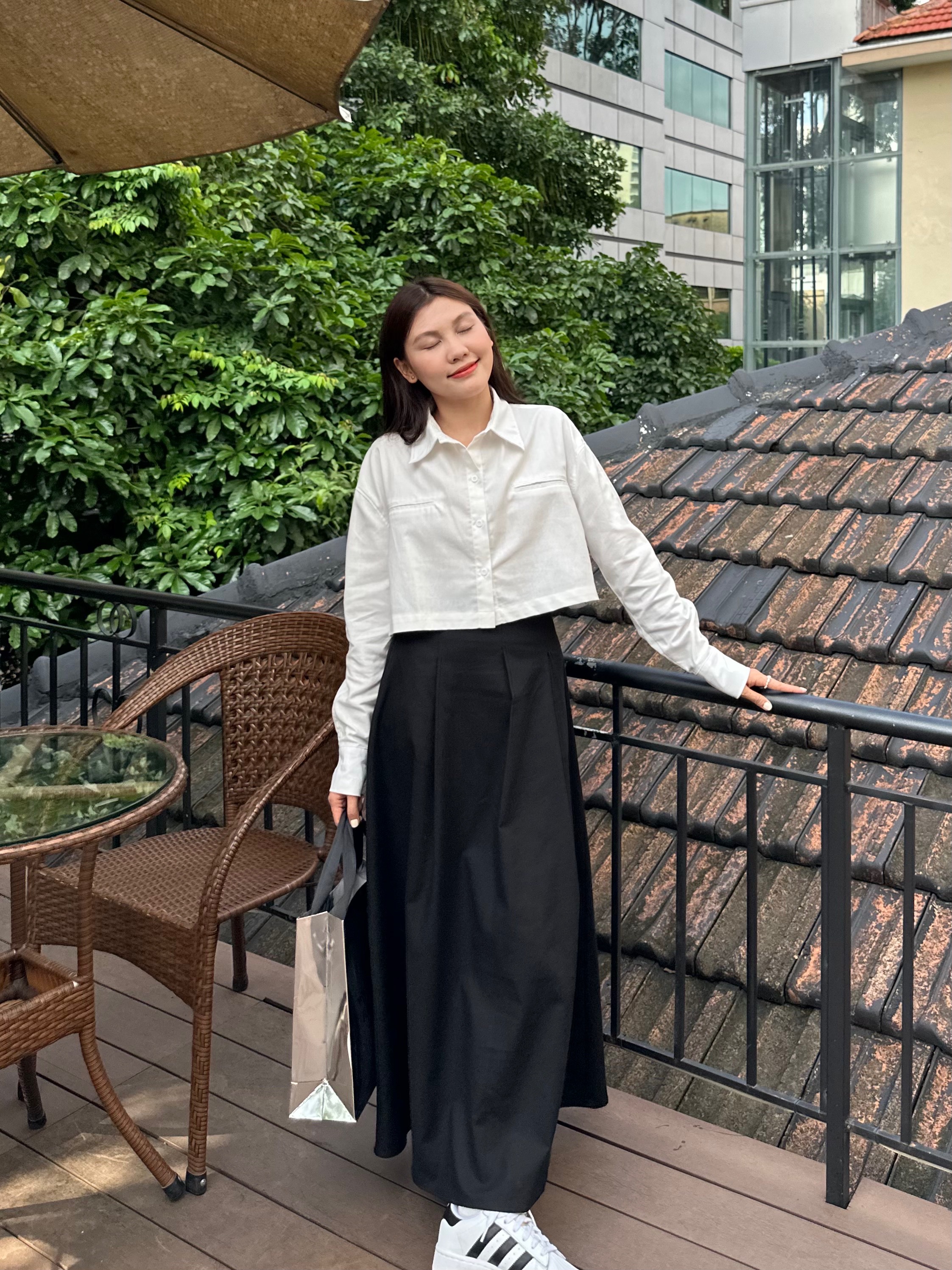 Áo sơmi croptop linen - 𝐋𝐢𝐧𝐞𝐧 𝐒𝐡𝐢𝐫𝐭