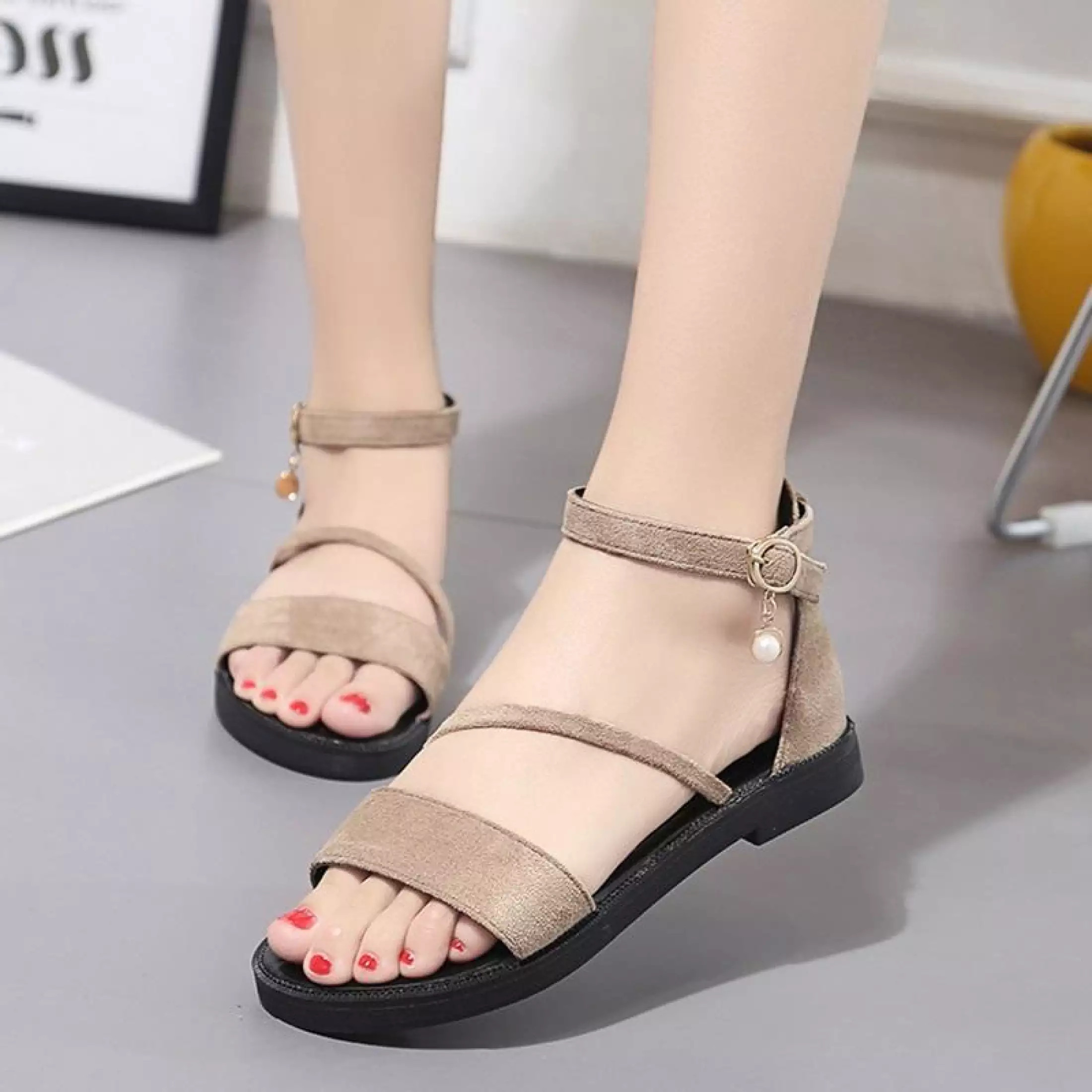 [HCM]Giày sandal chéo 1 dây Rosa SD-0139