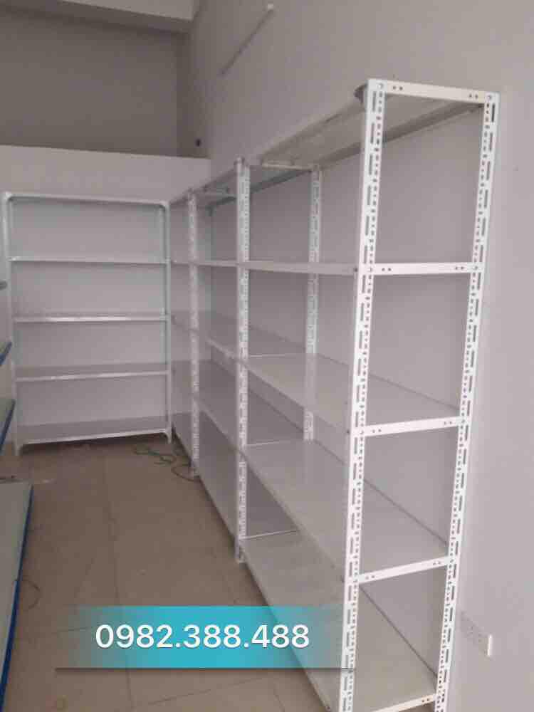 Kệ sắt vlo màu trắng