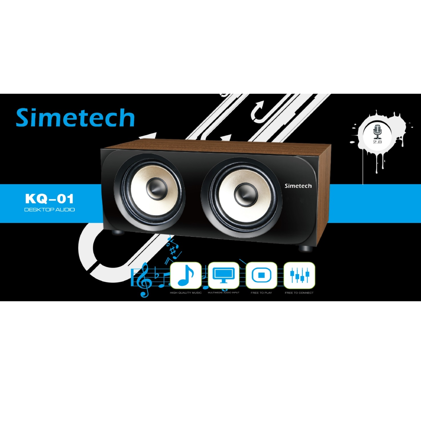 [HCM]Loa vi tính Simetech KQ-01