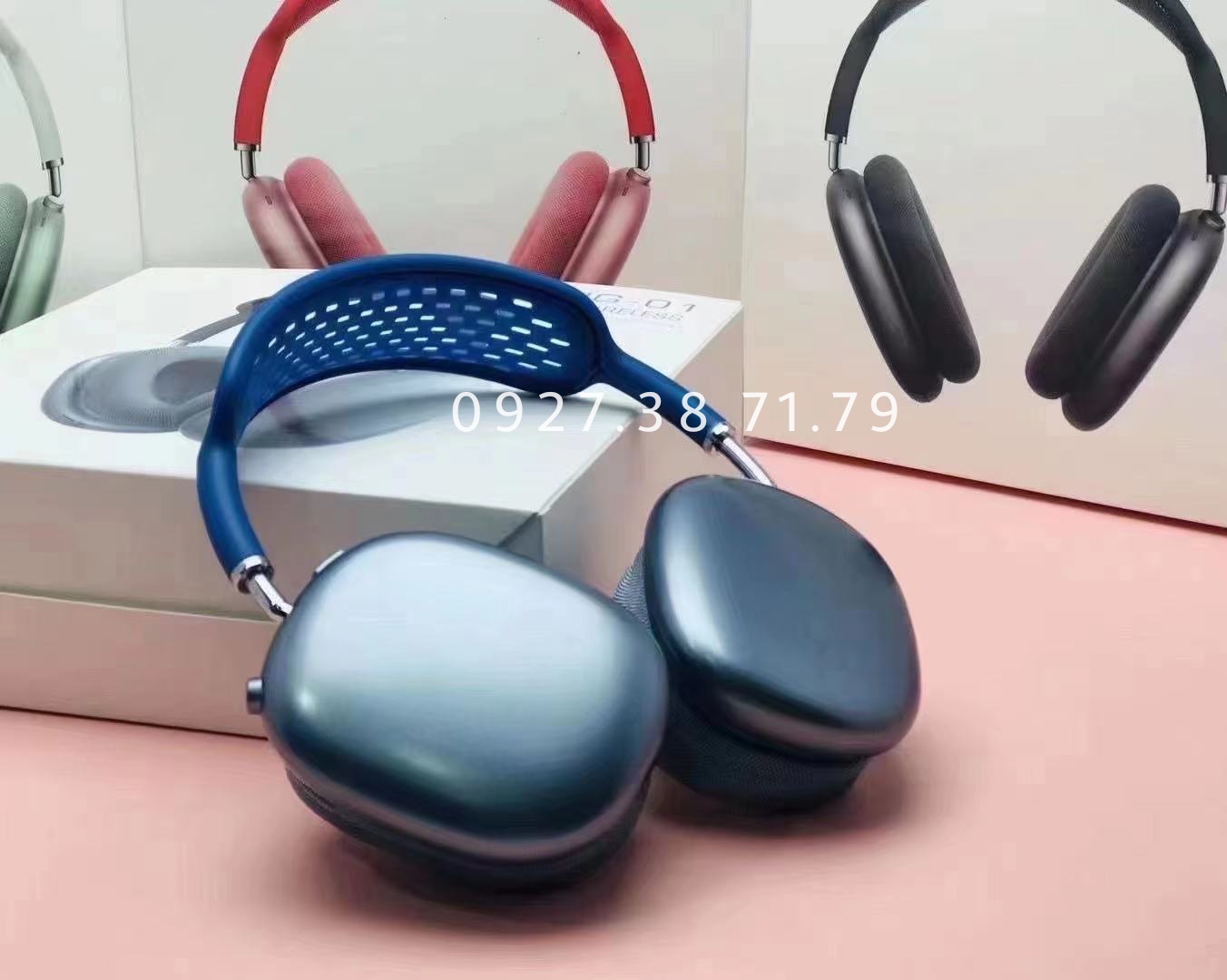 (CÓ SẴN) Tai nghe Bluetooth 5.0 khử tiếng ồn PG01 thiết kế giống Air Pods Max - Gọi Siri, Google Assistant - Cáp Type C