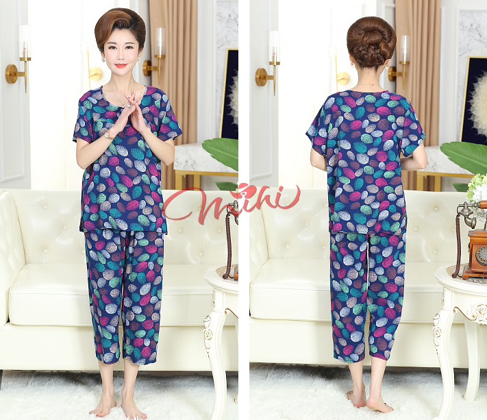 Bộ Đồ Trung Niên Nữ Đẹp B72 Cho Mẹ Cho Bà - Đồ Bộ Quần Áo Kiểu