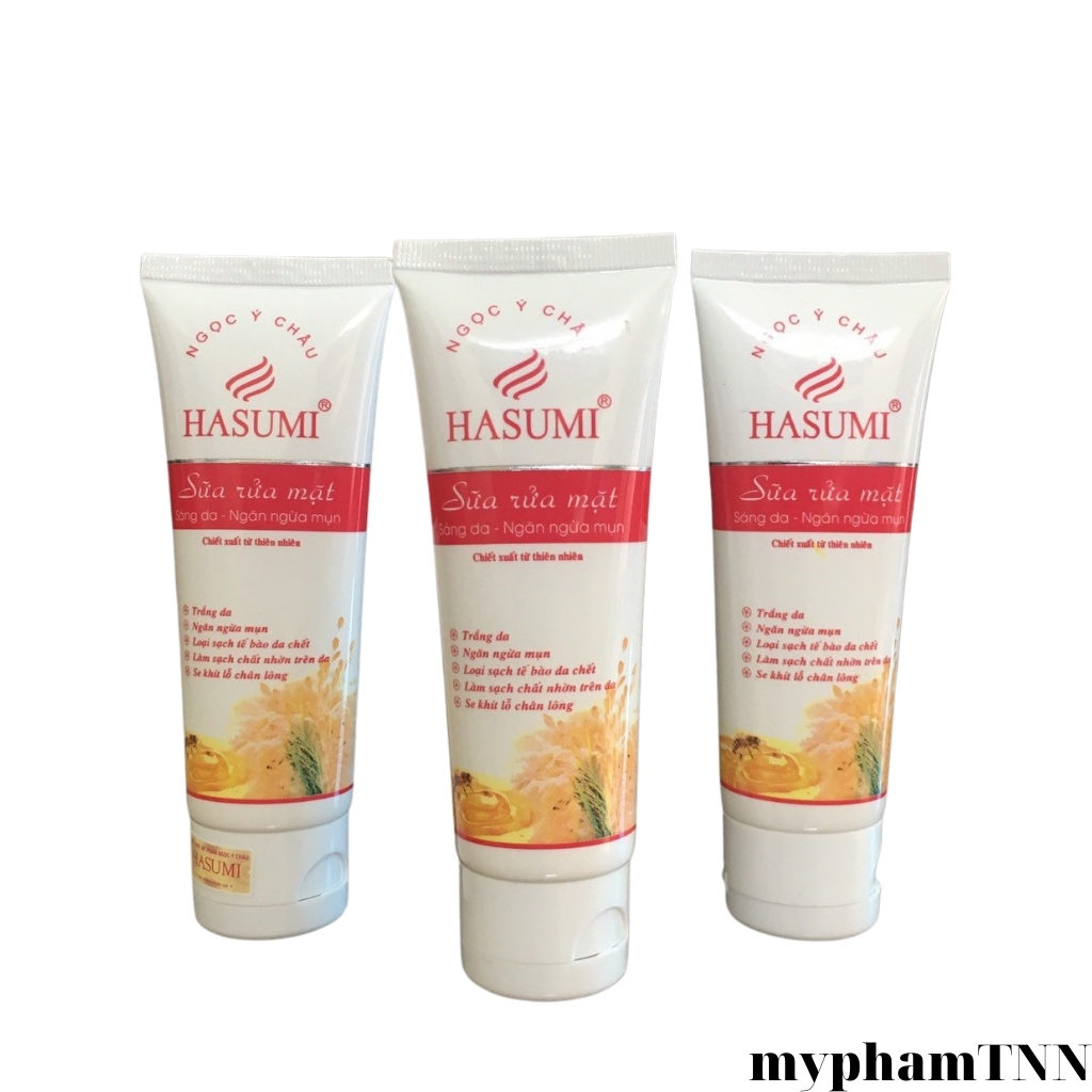 Sữa rửa mặt trắng da ngừa mụn hasumi 15g