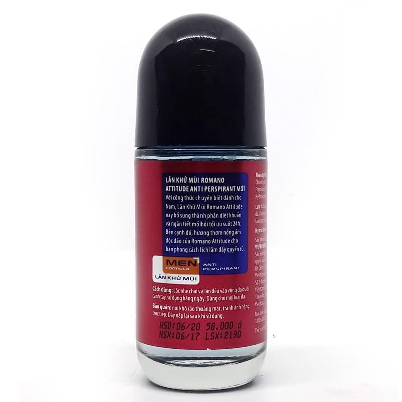 Lăn Khử Mùi Romano Attitude Deodorant Roll-On 50ml (Chai)