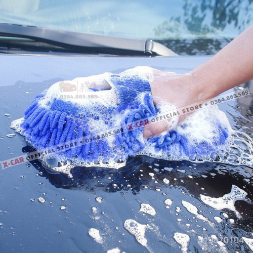 Miếng san hô rửa xe ô tô Microfiber vải mềm mịn (Màu sắc ngẫu nhiên)