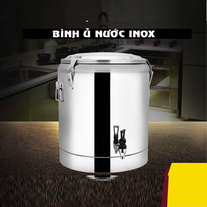BÌNH Ủ TRÀ SỮA GIỮ NHIỆT INOX 304 CAO CẤP
