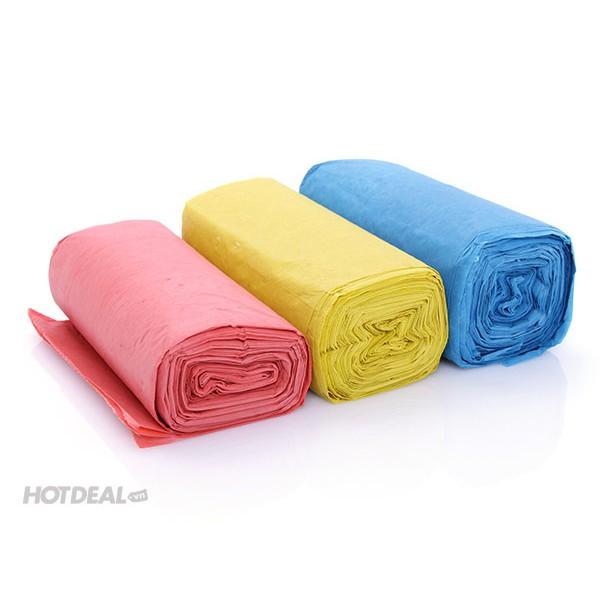[HCM]SIZE TRUNG - COMBO 3 CUỘN TÚI RÁC MÀU