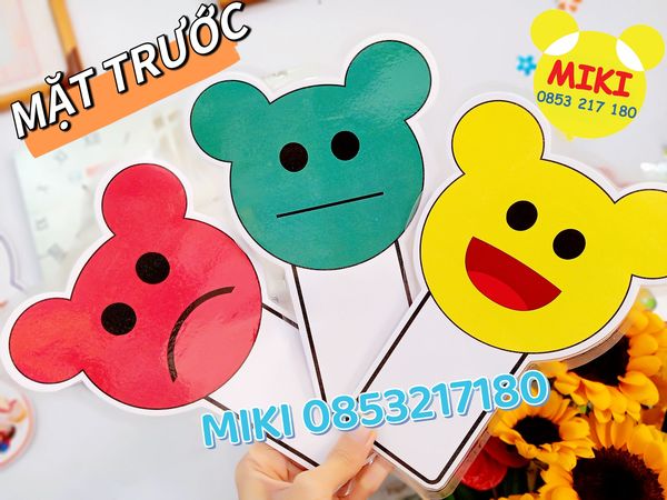Bộ thẻ cảm xúc hình gấu miki
