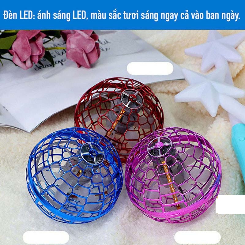 Quả cầu ma thuật phát sáng, bóng bay UFO nhiều màu sắc