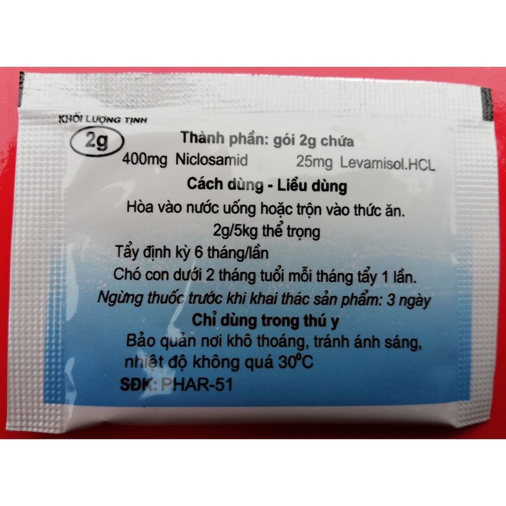 [HOÀN TIỀN 10%]PHARCADO 2g - Tẩy giun, sán cho chó mèo BOMPET