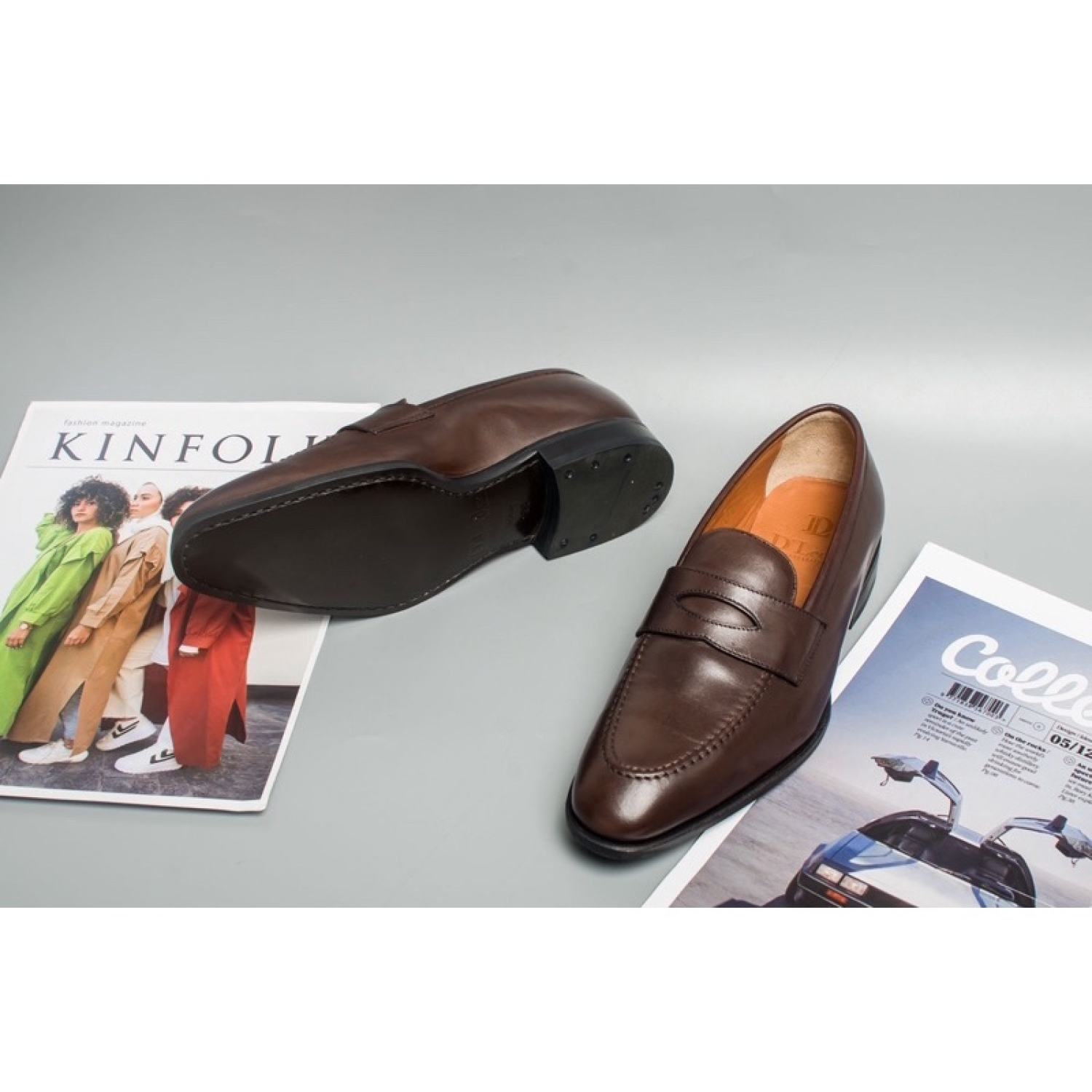 Giày Lười Loafer Chất Liệu Da Bê Nhập Khẩu Cao Cấp (009 LFDL)