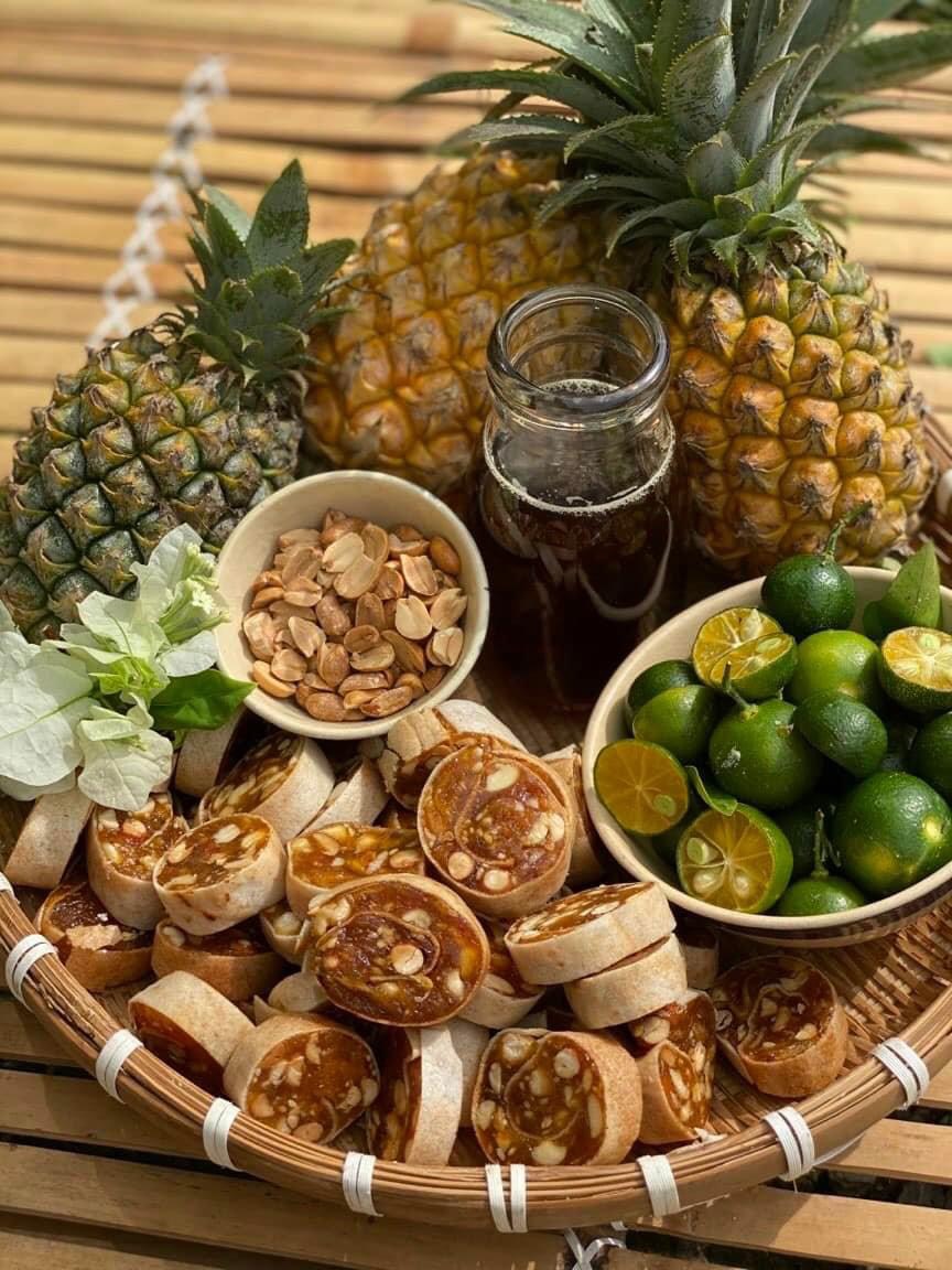 250g kẹo khóm sên tắc đậu phộng thơm ngon- đặc sản bến tre
