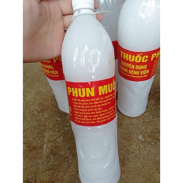 Chai 1,5 lít phun diệt muỗi sinh học pha sẵn