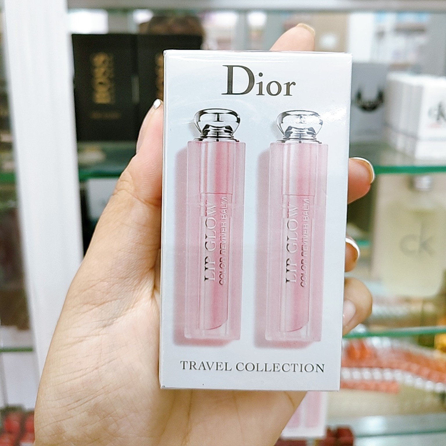 Set son dưỡng Dior Lip Glow Duo 001 Pink 004 Coral  Mỹ Phẩm Hàng Hiệu  Pháp  Paris in your bag