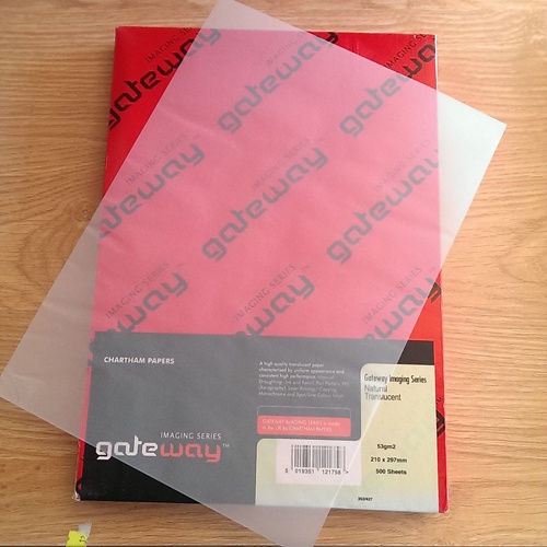 Giấy Scan Trong A4/A3 Định Lượng 53Gsm (Xấp 500 tờ)