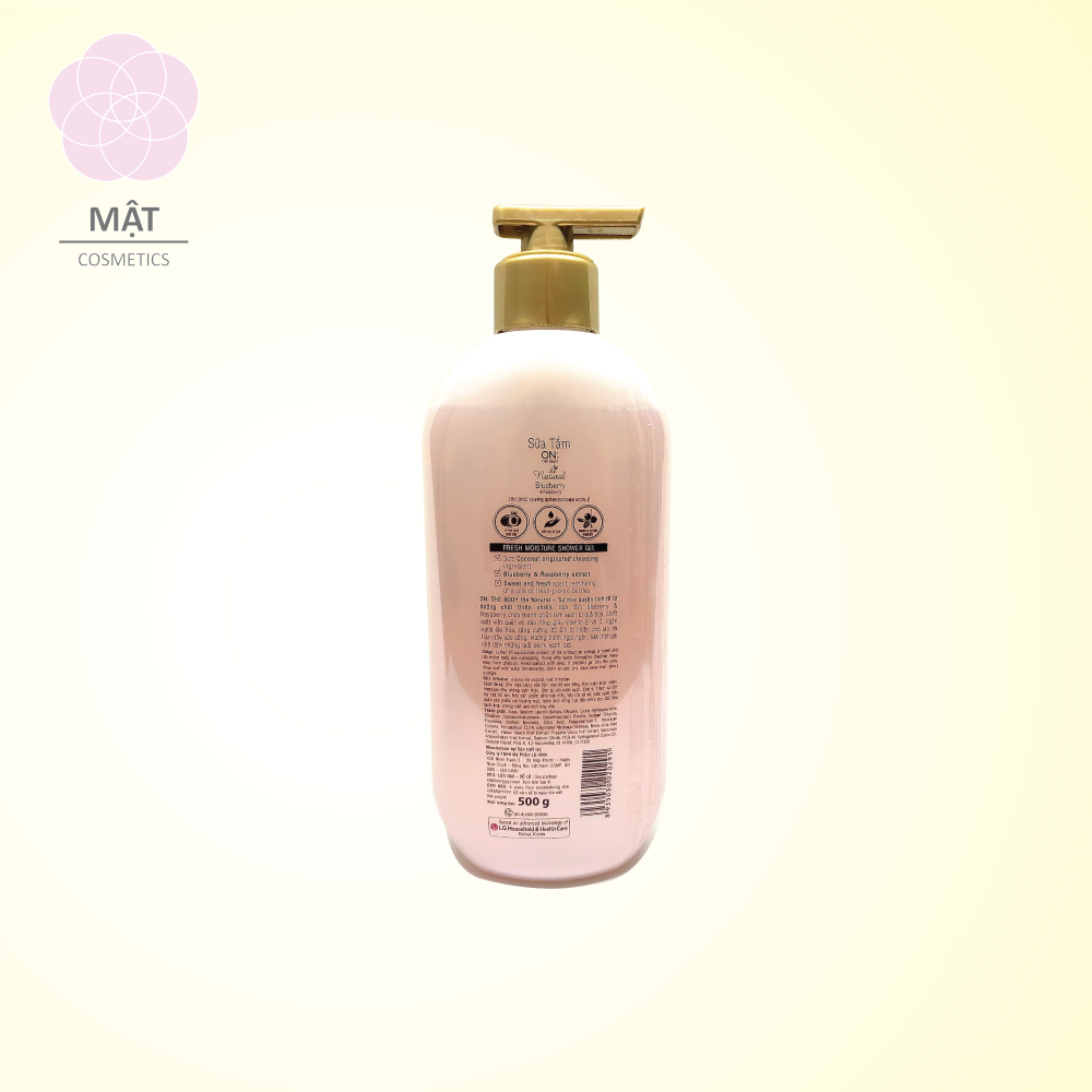 Sữa tắm On The Body Natural  Blueberry & Raspberry 500g