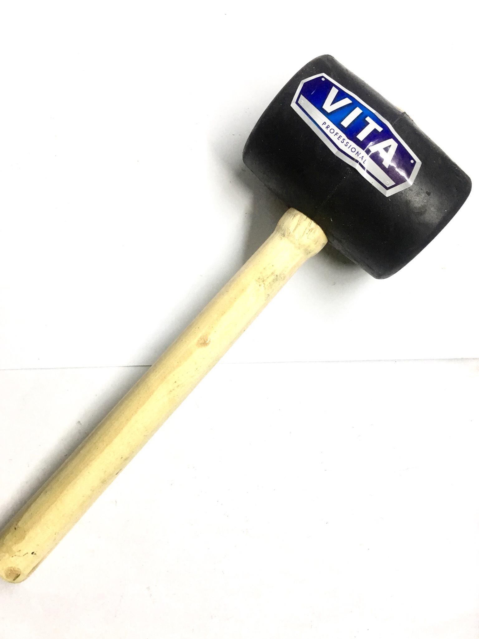 Búa cao su Lớn cán gỗ hiệu Vita