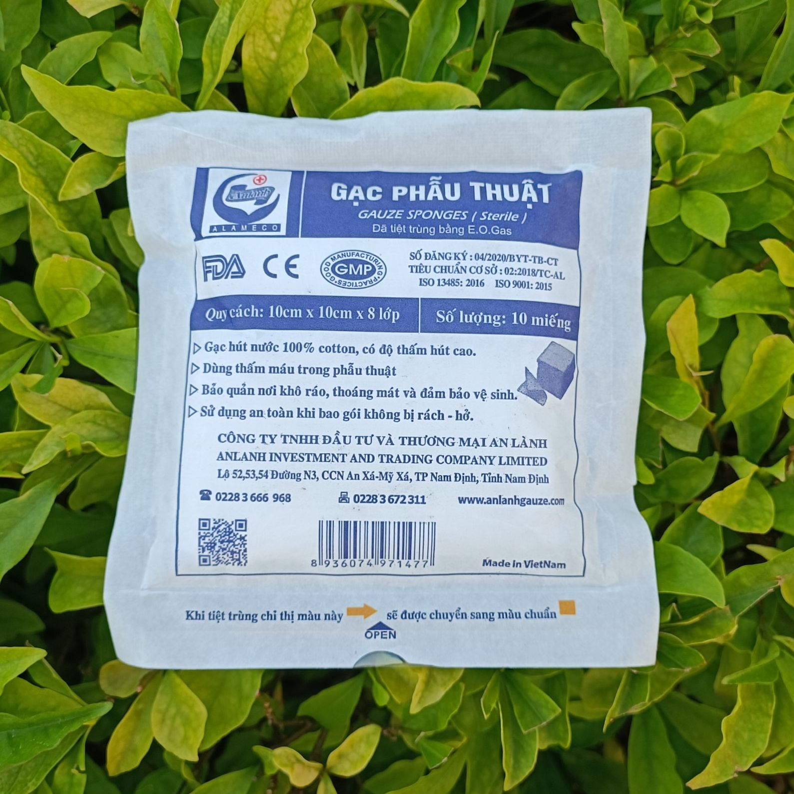 Gạc phẫu thuật , 1 gói 10 miếng