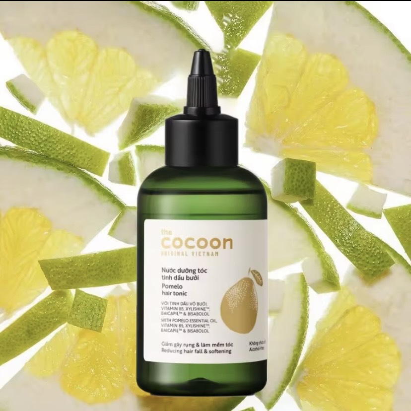Dưỡng Tóc Cocoon Tinh Dầu Bưởi 140ml Cung Cấp Dưỡng Chất Làm Sạch Da Đầu Giúp Tóc Chắc Khỏe Ngăn Rụng Tóc Cocoon Pomelo Hair Tonic 140ml