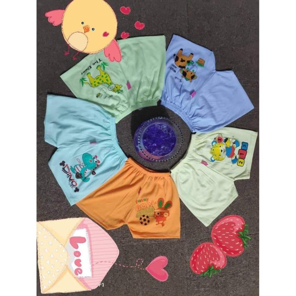 Combo 10 quần đùi cotton cho bé chất đẹp mát mịn