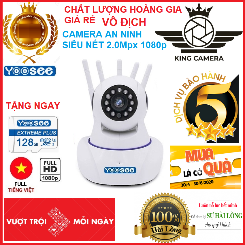>> BÁO GIÁ (BẢO HÀNH 24 THÁNG, SALE 50%)CAMERA WIFI YOOSEE 2.0MP FULLHD 1920 X 1080,CAMERA WIFI KHÔNG DÂY HỖ TRỢ GHI ÂM, | Shopee Lazada Sendo Tiki mới nhất 70 ( CAMERA YOOSEE-TẶNG THẺ NHỚ 128GB YOOSEE CHO MÃ 385k VÀ KHÔNG THẺ CHO MÃ 299K ) - CAMERA WIFI - YOOSEE WIFI SIÊU NÉT 2.0 FULL HD 1920 x 1080P TIẾNG VIỆT DỄ DÀNG CÀI ĐẶT GIÁM SÁT 24/7