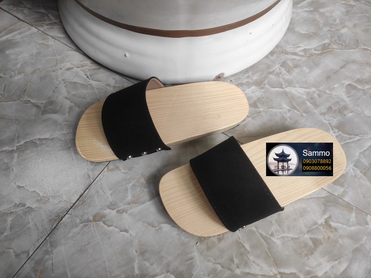Guốc Gỗ Guốc Mộc Mẹ Và Bé ( Có đóng thêm đế cao su )