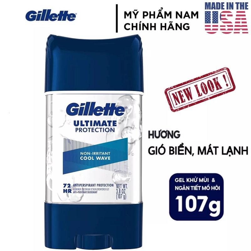 Lăn Khử Mùi Nam Gillette Clear Gel 107gr