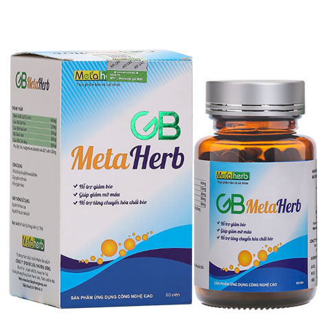GB Metaherb hỗ trợ giảm béo, giảm mỡ bụng, giảm mỡ máu