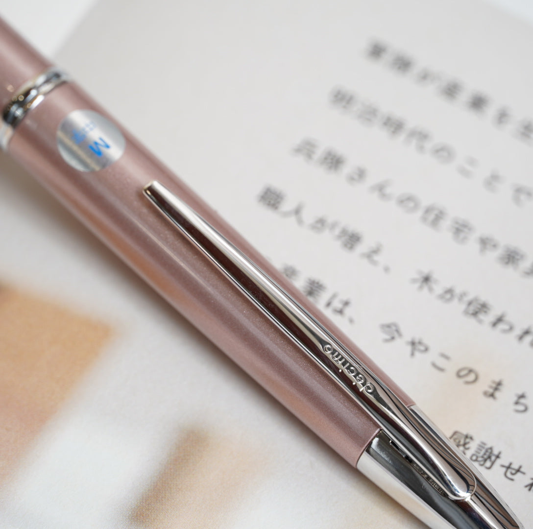 Bút Máy Pilot Capless Vanishing Point Decimo - Champagne Pink - Hồng Sâm Panh