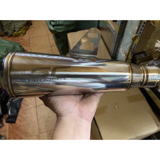 [HCM]lon pô sc hàng nhập khẩu inox gắn mọi xe full phụ kiện