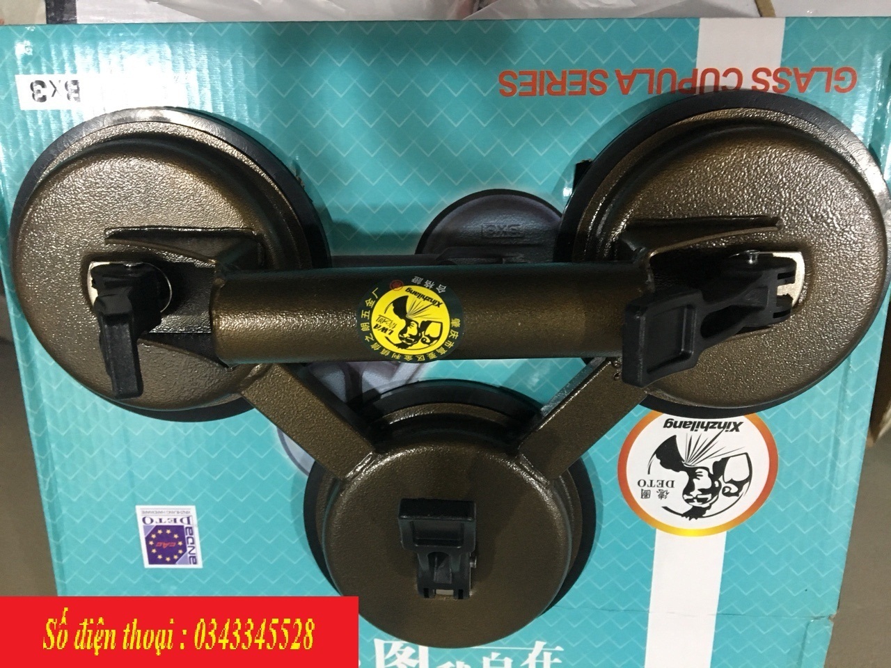 Hít Gạch / Hít Kính 3 chấu  DETO Cao cấp