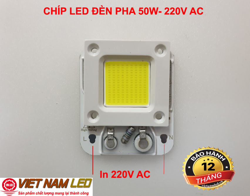 CHÍP LED ĐÈN PHA 30W và 50W - 220V AC, rất sáng + Tặng kèm keo tản nhiệt