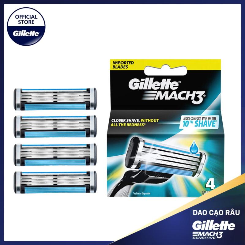 Lưỡi dao cạo râu Gillette Mach3 Classic ( 4 lưỡi/vỉ ) nhập khẩu
