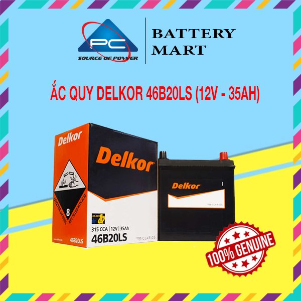 Ắc Quy Delkor  46B20R/L/LS (12V - 35Ah)