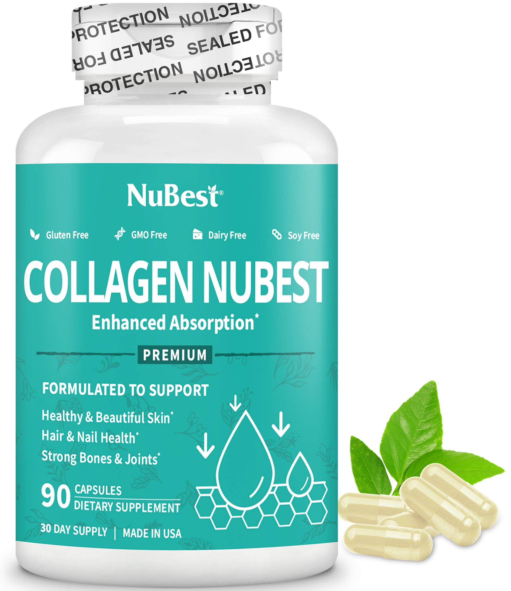 [Combo 5 Tặng 1] Thực Phẩm Bảo Vệ Sức Khoẻ Collagen NuBest