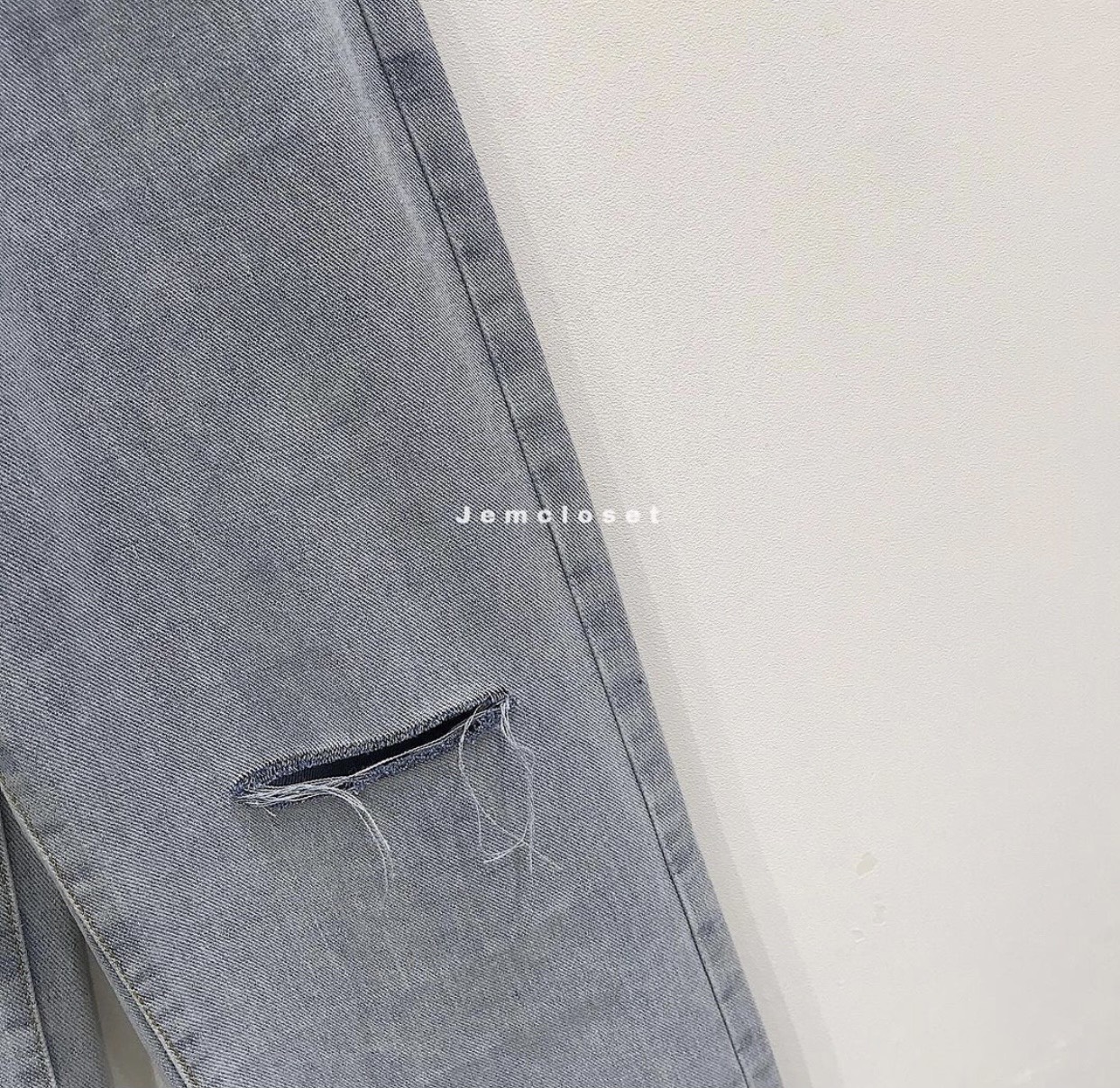 BAGGY JEANS ỐNG SUÔNG ĐAI NÚT RÁCH PT🌞