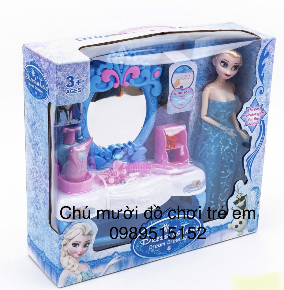 Đồ Chơi Bàn Trang Điểm Búp Bê Elsa