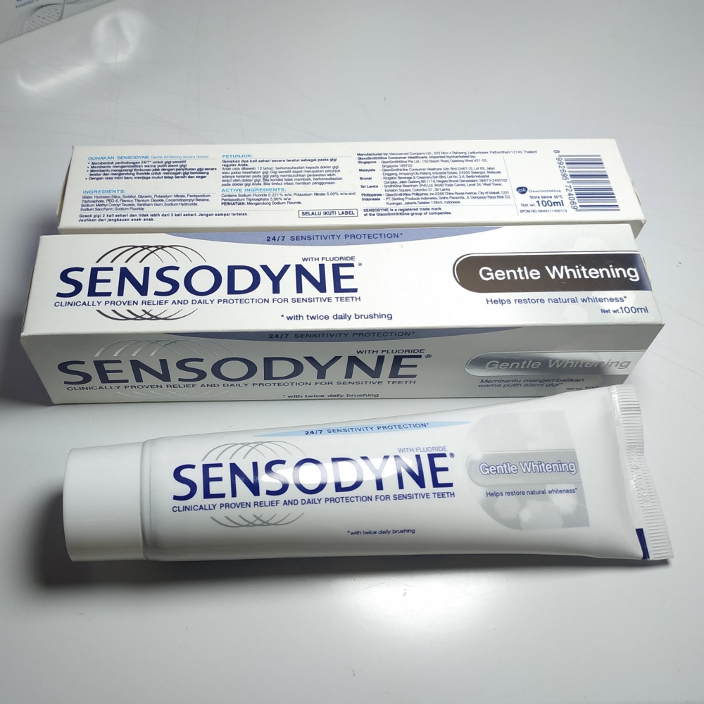 Combo 2 Kem đánh răng Sensodyne 100ml/tuýt Thái Lan - trắng răng chống ê buốt, (Date mới 24 tháng)