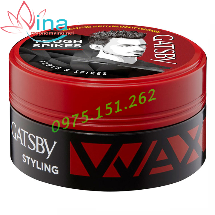 Wax Tạo Kiểu Tóc Gatsby Power & Spikes - Đỏ 75gr