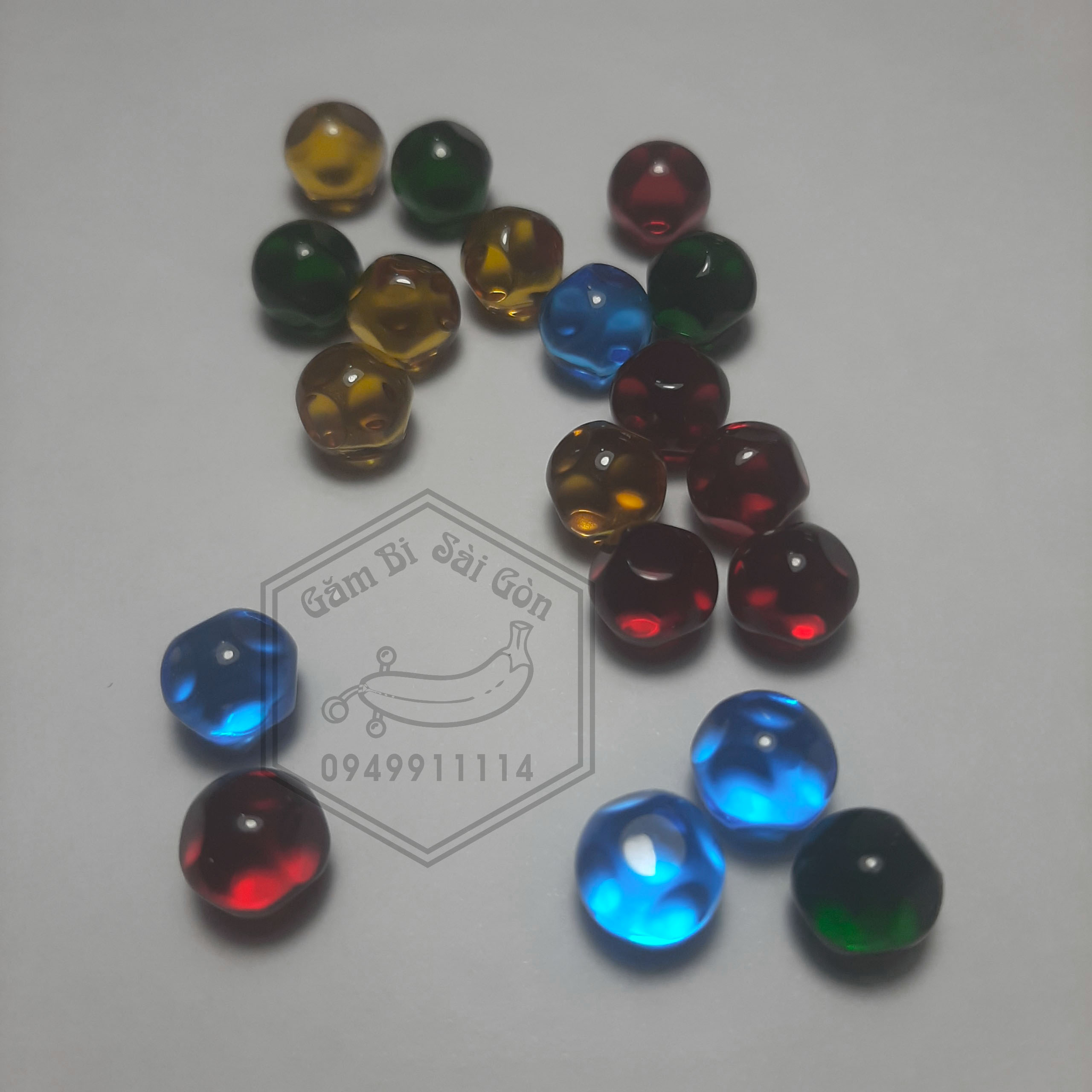 1 Viên Bi hạt Lựu size 8-9-10mm