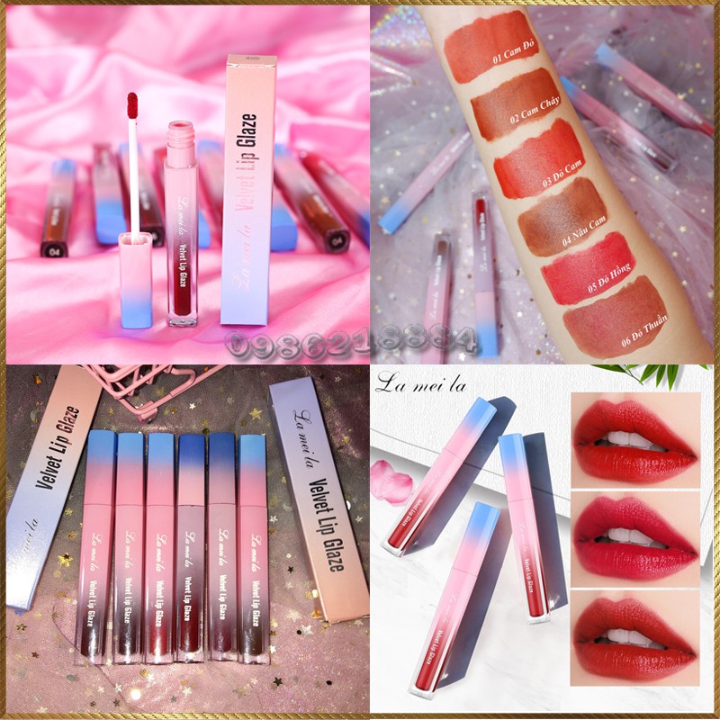 [HCM]Son kem Lameila Velvet Lip Glaze LVG6 - Ceria Cosmetics