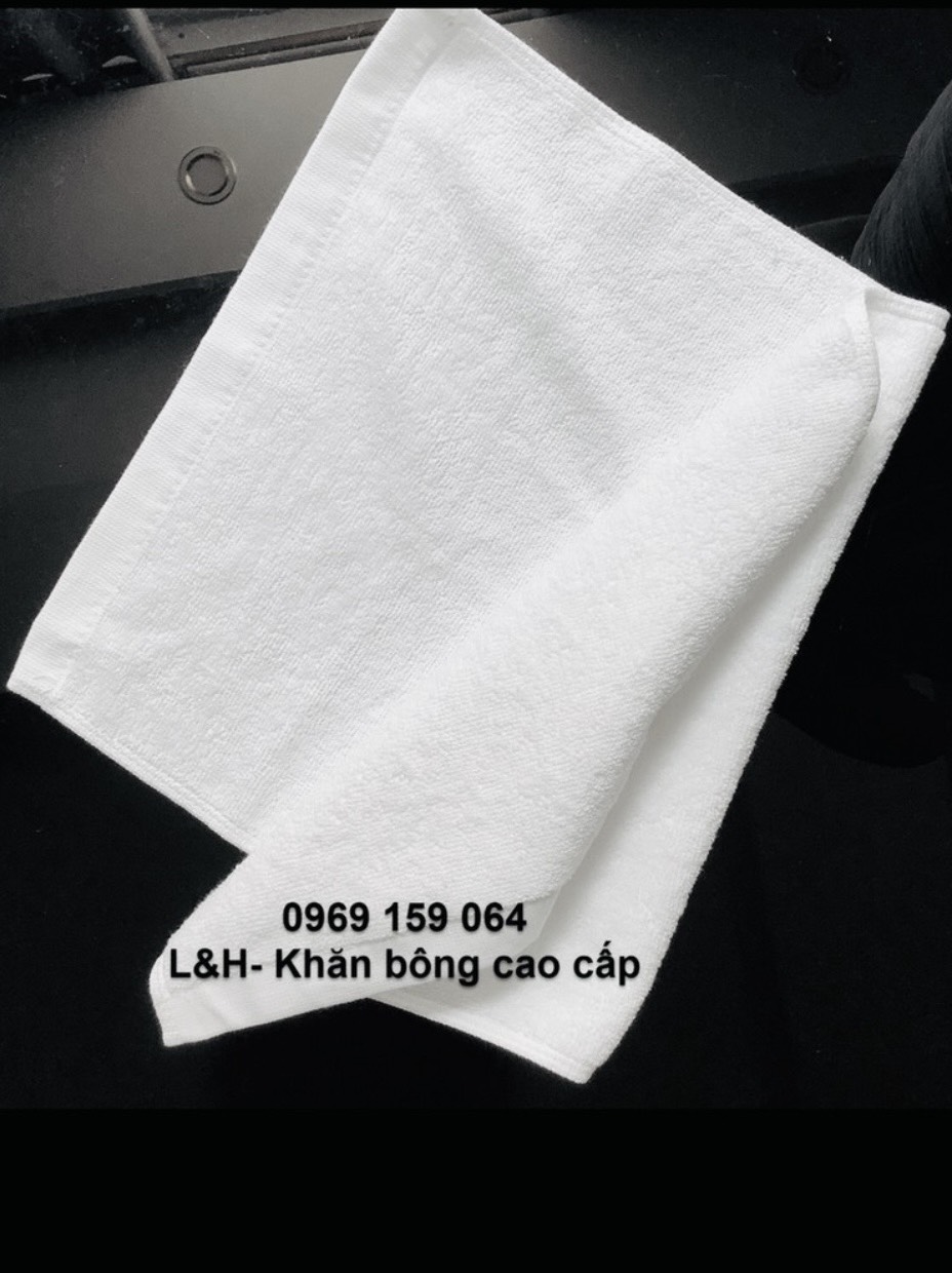 Khăn mặt khách sạn trắng 30 * 50 cm
