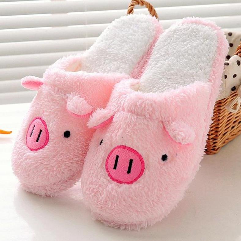 Dép lông mang trong nhà hình heo hình gấu , dép bông hình mặt lợn ỉn , dép đi trong nhà mặt gấu siêu cute , dép bông hình Gấu , dép con heo , dép bông heo , dép bông hình thú giá rẻ