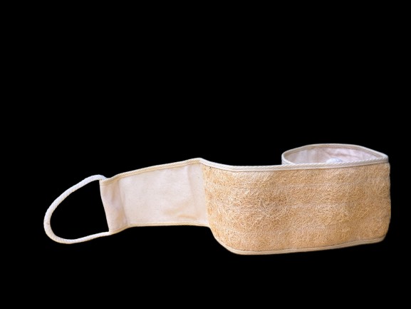 (Vi Lam) Loofah Back Scrub Belt (Back Scrub Belt, Bath Sponge) 80cm Long with String Helps Exfoliate Skin Safe for Skin Koshka Home