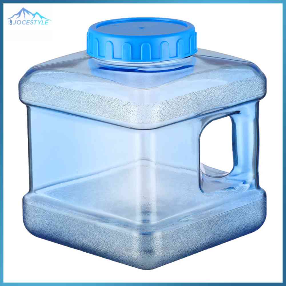 5L Portable Outdoor Drinking Bucket Handheld Car Water Container Reusable PC Water Tank with Faucet